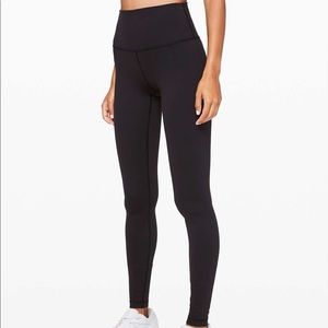 Black Lululemon Wunder Under High Rise Tights 31”